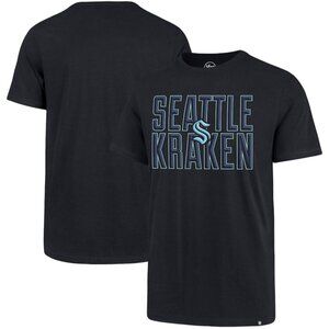 Seattle Kraken '47 Navy Bevel Super Rival T-Shirt